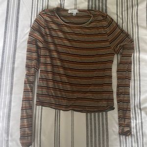 Gaze S striped long sleeve shirt